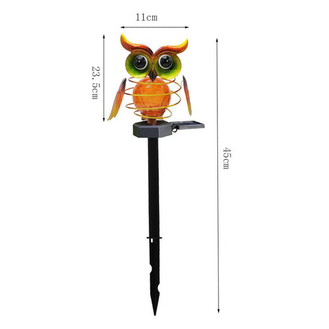 Solar Owl Lawn Lamp Outdoor Waterproof LED Garden Pathway Lighting Night Light Energy Saving Landscape Decor